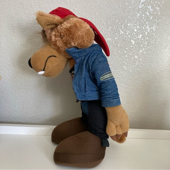 HARLEY DAVIDSON ROAD WOLF 14" PLUSH ROAD HOGS MOTORCYCLE CLUB JACKET RARE HTF - Picture 4 of 9